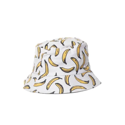 Bucket hat (Wit, Geel, Zwart)