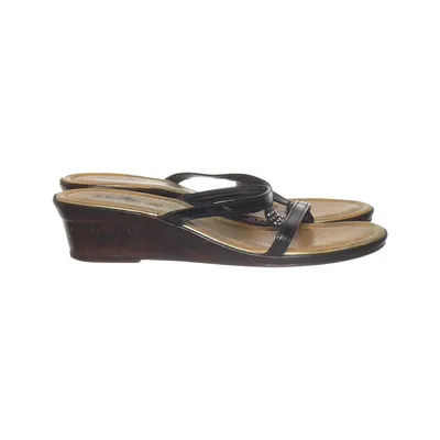 Wedges (Black, Gold) from ASTR Leather