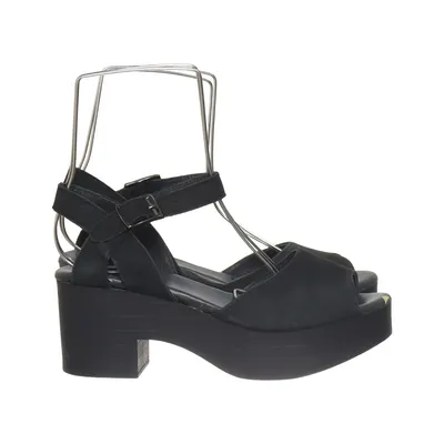 Chaussure compensées (Noir) de Shoe Biz Copenhagen Cuir