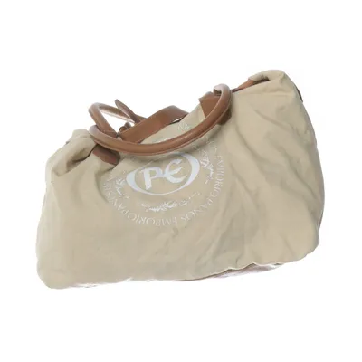 Skuldertaske (Beige, Brun) fra Panos Emporio Bomuld, Polyurethan