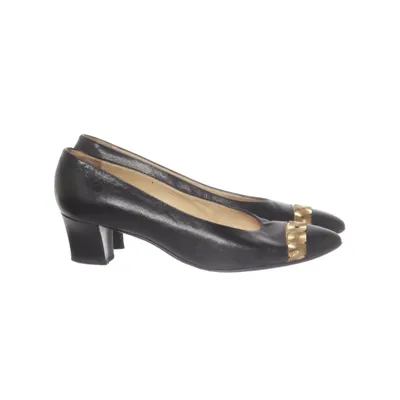 Pumps (Svart, Guldfärgad) från Sergio Rossi Skinn