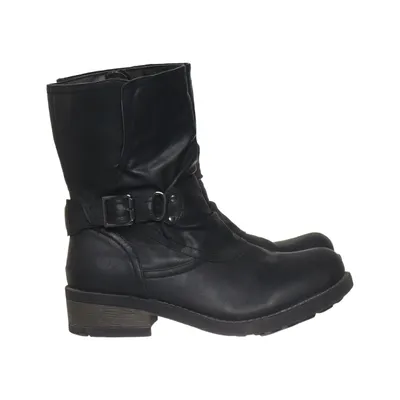 Enkellaarzen (Zwart) van Vox Shoes