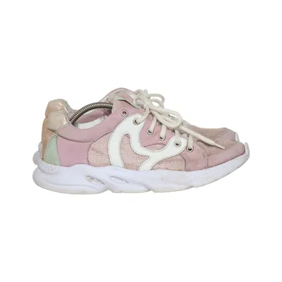 Baskets (Rose, Blanc) de Twins Cuir