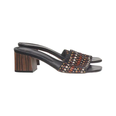 Mules (Black, Multicolored) from Lottusse Leather