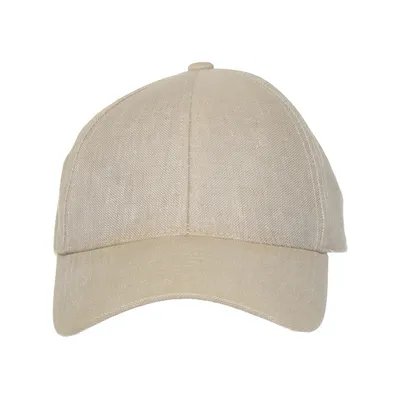 Baseball cap (Beige) from Varsity Cotton, Linen, Polyester, Viscose