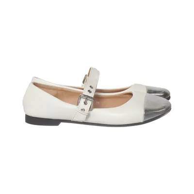 Ballerines (Blanc, Argent) de Sergio Todzi Cuir