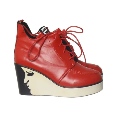 Ankle boots (Red, White) from United Nude Polyurethane