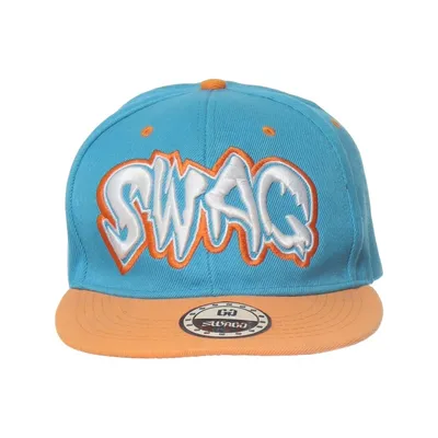 Casquette de baseball (Bleu, Orange, Blanc) de Snapback