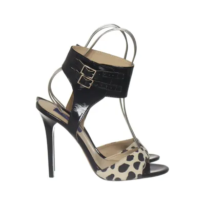 Sandaletten (Schwarz, Beige, Mehrfarbig) von Jimmy Choo for H&M Leder
