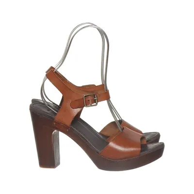 Clogs (Brown) from Dasia Leather