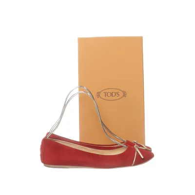 Ballet flats (Red) from Tod's Suede