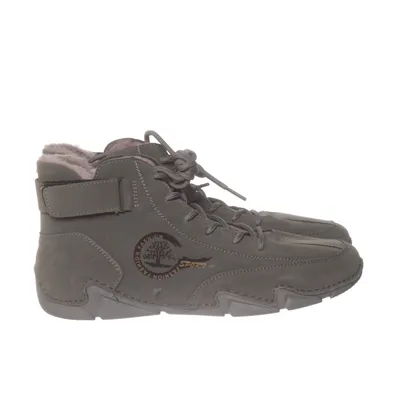 Laced boots (Gray) from Fashion Sport