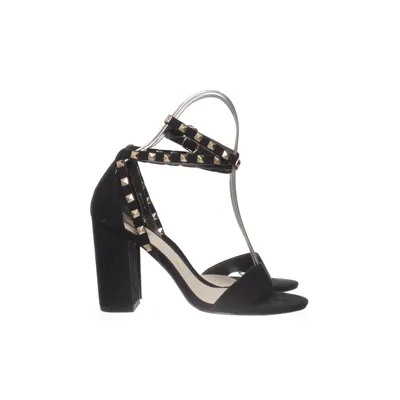 Højhælede sandaler (Sort) fra NLY Shoes Imiteret ruskind