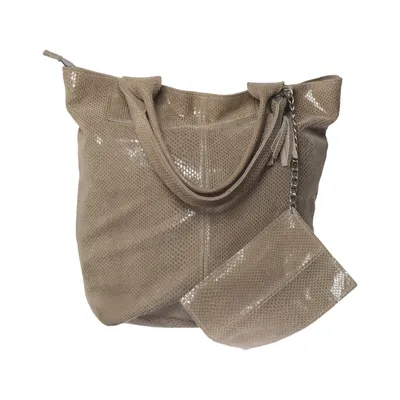 Håndtaske (Beige) fra Made in italy Læder