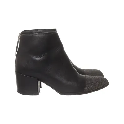 Bottes à talons (Noir, Gris) de Angela C Cuir