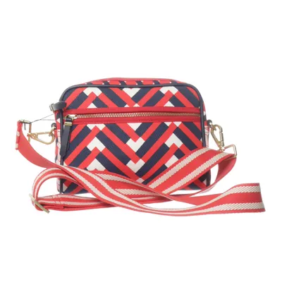 Axelremsväska (Blå, Röd, Vit) från Boden Bomull, Polyester