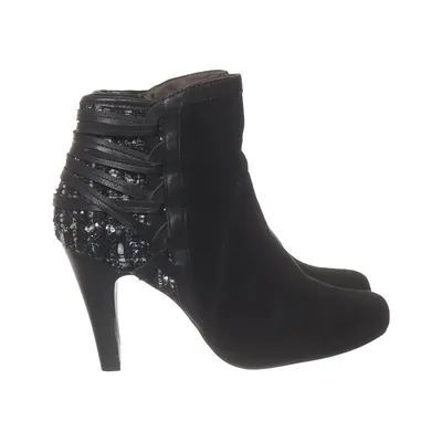 Heeled boots (Black) from Tamaris Trend Leather