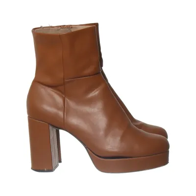 Heeled boots (Brown) from H&M Polyester