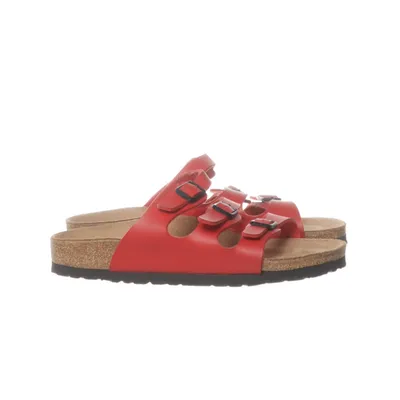Hjemmeskor (Rød, Beige) fra Birkenstock Læder