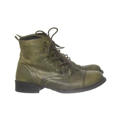 Laced boots (Green) from Ten Points
