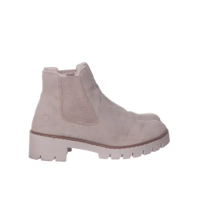Enkellaarzen (Beige) van Rieker Imitatieleer