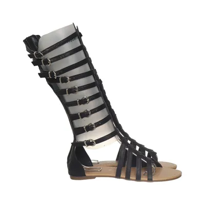 Gladiator sandals (Black) from Body Central Polyurethane