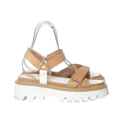 Sandales (Marron, Blanc) de Copenhagen Shoes