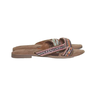 Sandales (Marron, Multicolore) de Lazamani Cuir