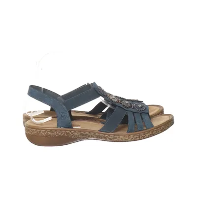 Sandals (Blue) from Rieker Leather