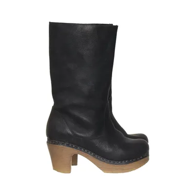 Heeled boots (Black) from Calou Leather