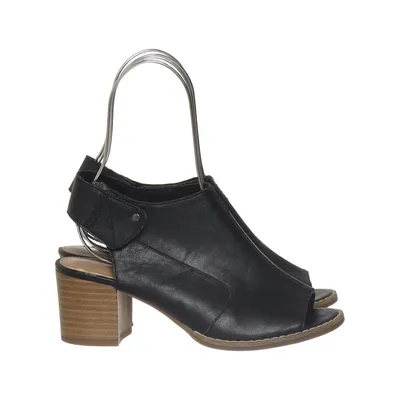 High heel sandals (Black) from DS Shoes by DinSko