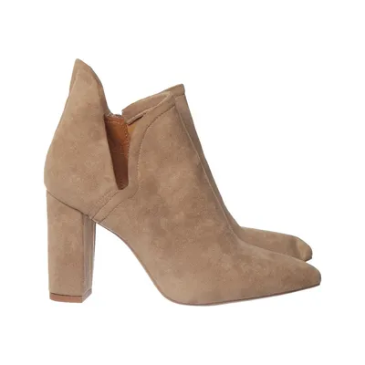 Bottes à talons (Beige) de Bella Paris Suédine