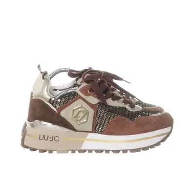 Sneakers (Brown, Multicolored, Gold) from Liu Jo Leather, Suede