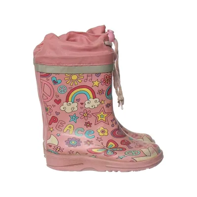 Regenlaarzen (Roze, Meerkleurig) van Beck Leer