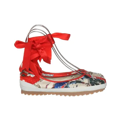 Ballerinaskor (Röd, Flerfärgad) från Irregular Choice Skinn