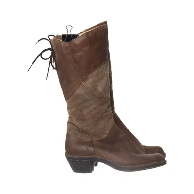 Bottes (Marron) de Doris Cuir, Laine
