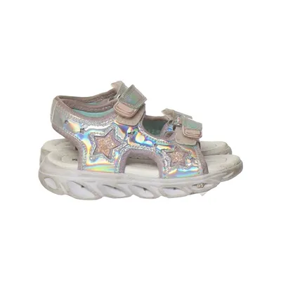 Sandals (Silver, Multicolored) from DinSko