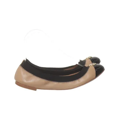 Ballerines (Beige, Noir, Or) de Tory Burch Cuir