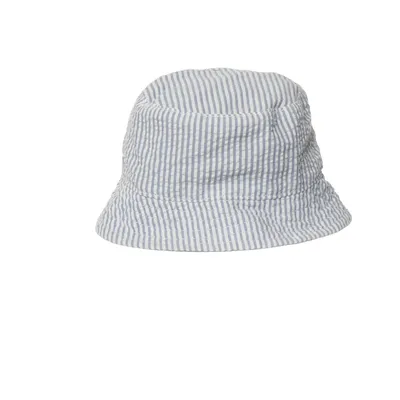 Bucket hat (Blauw, Wit) van H&M Katoen, Polyester