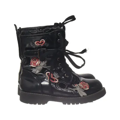 Bottes à lacets (Noir, Multicolore) de Wildflower