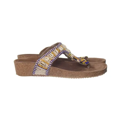 Sandals (Brown, Multicolored) from Lazamani Leather