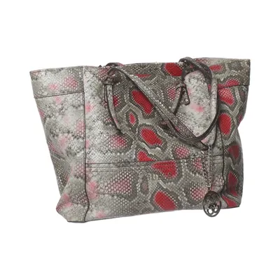 Handbag (Gray, Red, Multicolored) from Guess Cotton, Polyester, Polyurethane