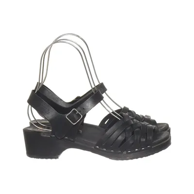Sabots (Noir) de Swedish Hasbeens Cuir