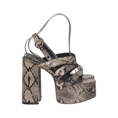 Sandales à talons hauts (Beige, Noir) de Lamoda