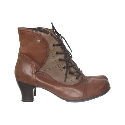 Støvletter (Brun, Beige) fra Jana Fashion Læder