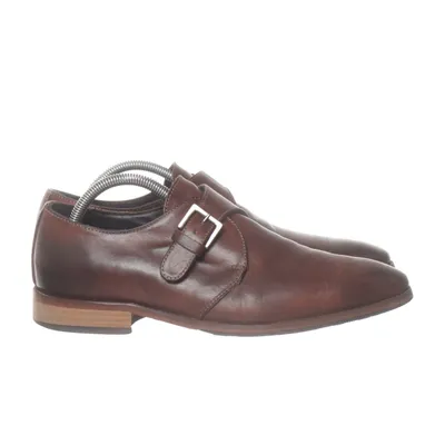 Monk strap shoes (Brown) from Manfield