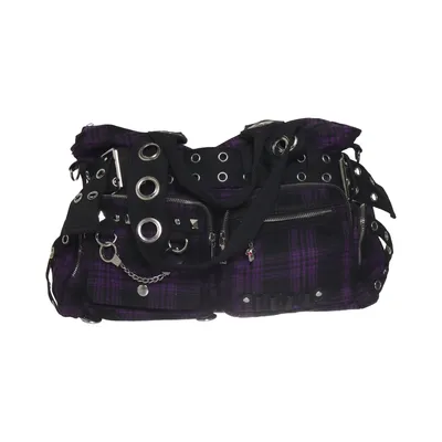 Shoulder-bag (Purple, Black) from Banned Cotton, Polyester