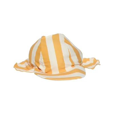 Chapeau anti-UV (Jaune, Blanc) de Lindex Baby Élasthane, Polyester