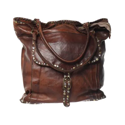 Handväska (Brun) från Campomaggi Bomull, Skinn