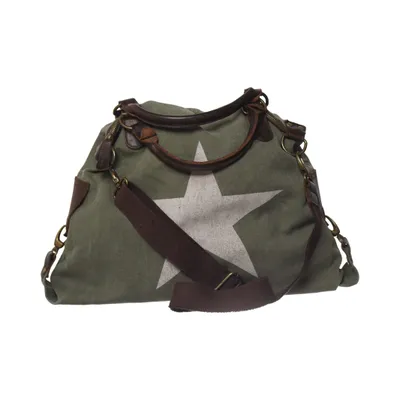 Sac à bandoulière (Vert, Marron) de Made in italy Cuir